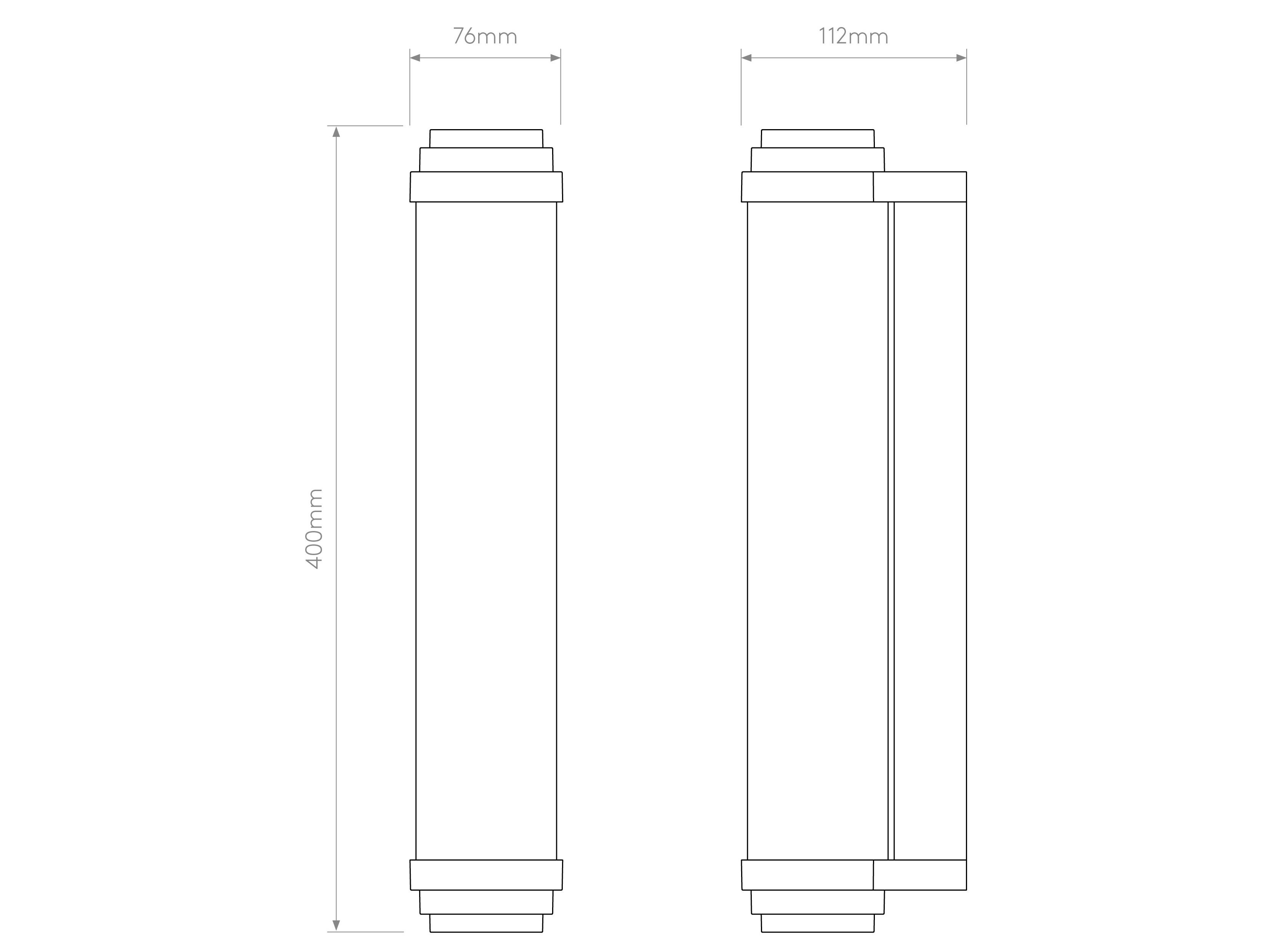 Цинк Dimmable светодиодный настенный светильник Astro Lighting BURLINGTON 400 DALI ARCH-00056830 - Вид №11