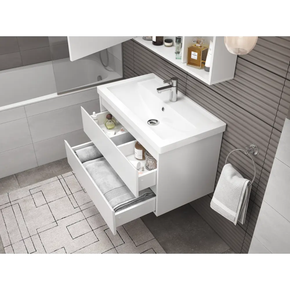 Тумба под раковину Vigo Matteo 80, цвет белый STLM-2076705 - Вид №9