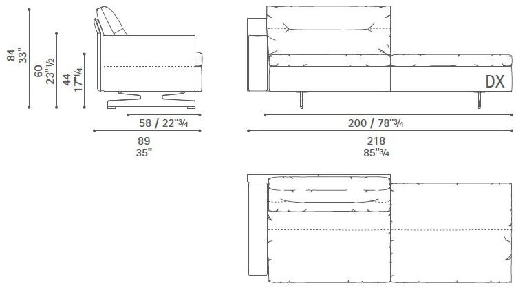 Poltrona Frau Модульный диван с журнальной полкой La collezione - divani e poltrone sun-id-1502655 - Вид №63