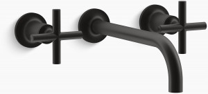 K-T14414-3-BL Подвесная раковина настенная прямоугольная Kohler  черная