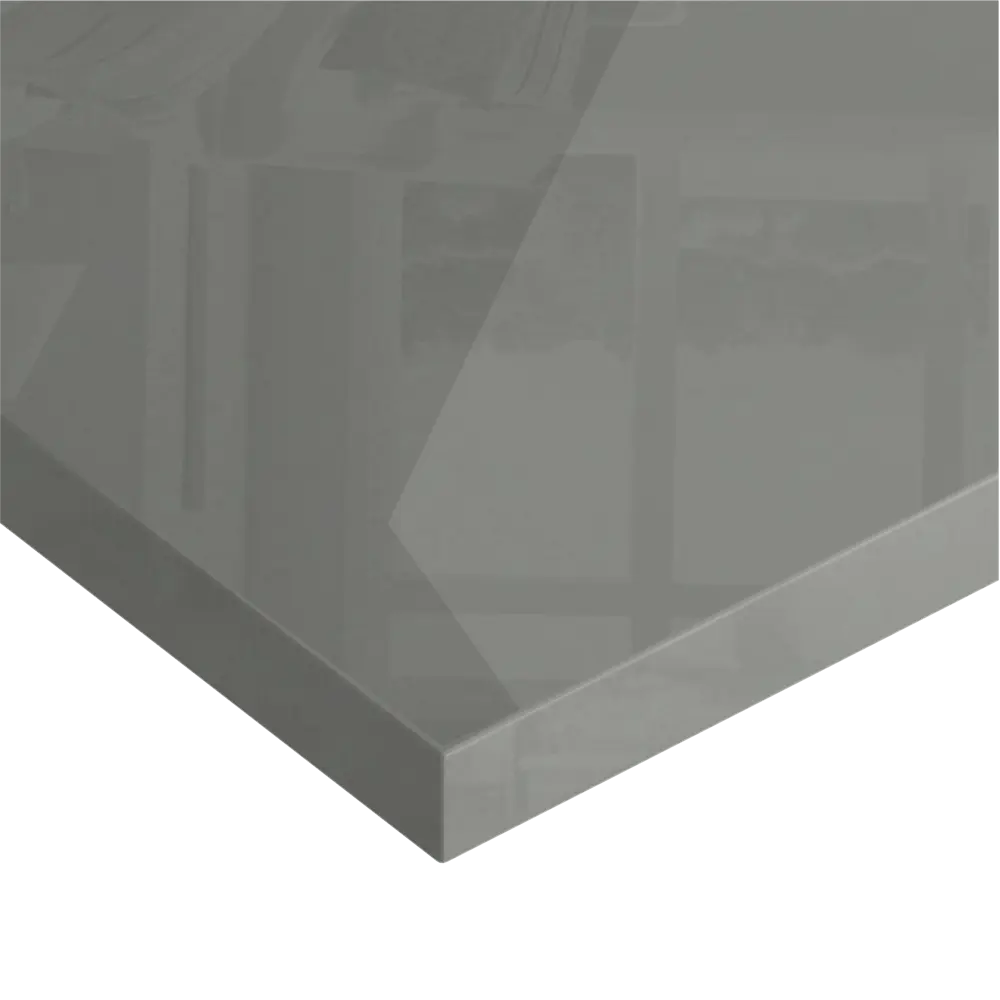 Фасад Delinia ID Аша для духового шкафа - серый глянец 44.7×16.7 см 85036544 STLM-0057837 - Вид №2