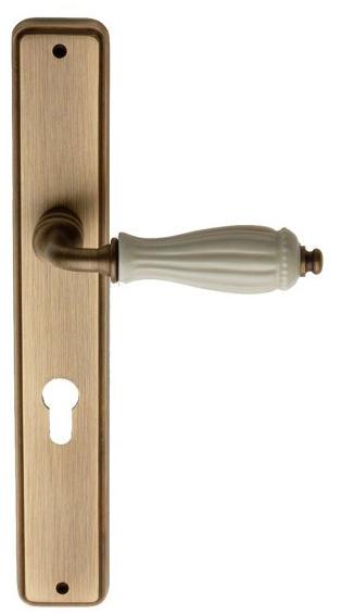 Pasini Ручка из латуни на пластине с накладкой Godiva 3820  - Вид №1