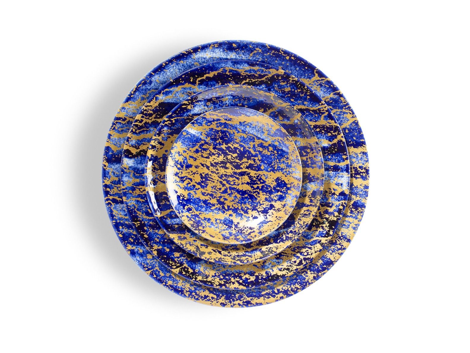 Фарфоровая десертная тарелка Non Sans Raison Magma Cobalt ARCH-00080312 - Вид №6