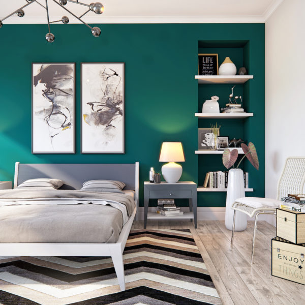 Кровать двуспальная 180х200 см серая с решеткой Fly BRAGIN DESIGN REPLACE 00-3862360 Серый  - Вид №2