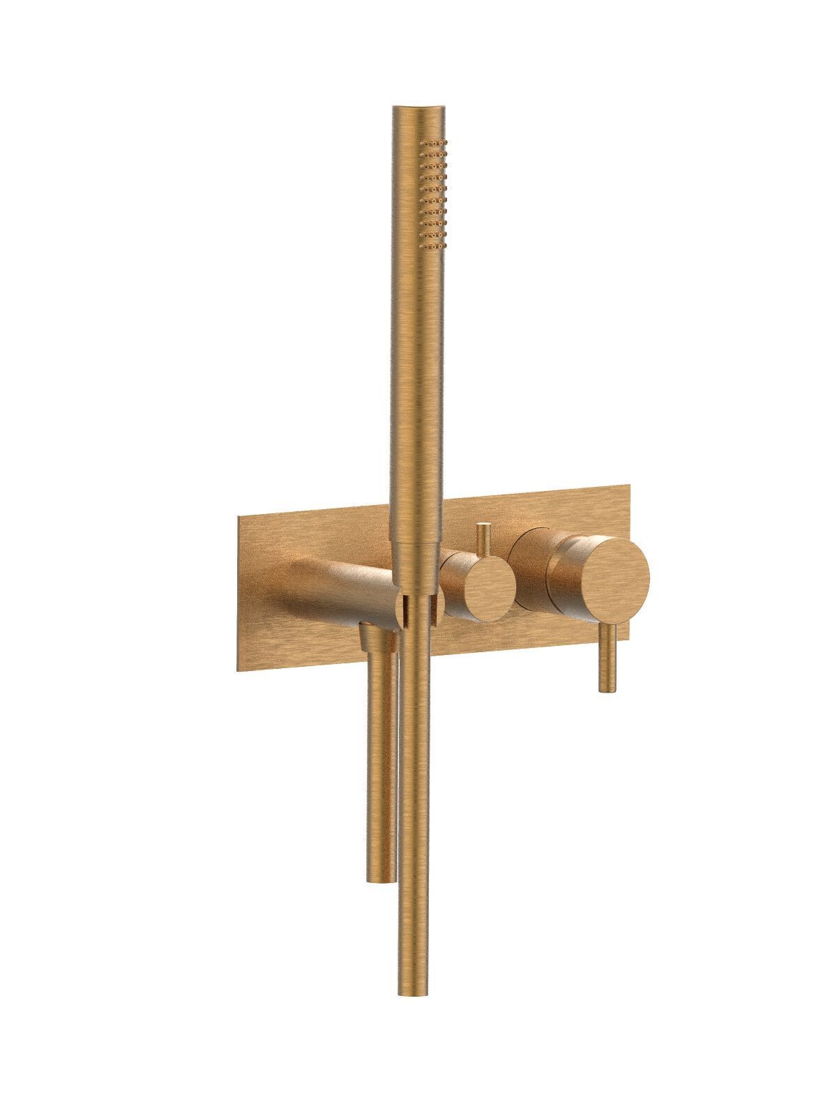 Настенный смеситель для ванны с 3 отверстиями и ручным душем Rubinetterie Frattini отдельная эстетика ARCH-00136591 - Вид №30