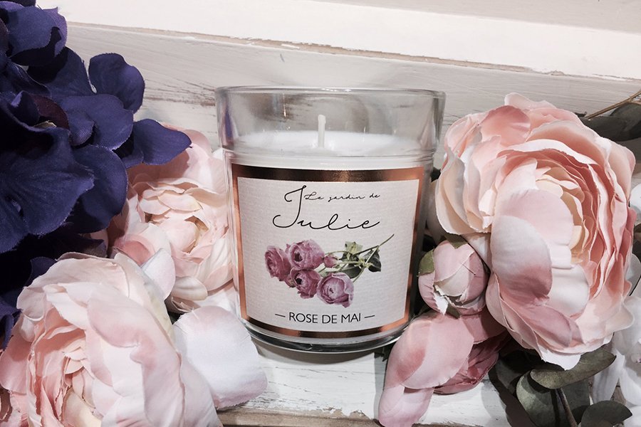 Свеча ароматическая "Майская роза" Le Jardin De Julie AMBIENTAIR  00-3880958 Белый  - Вид №2