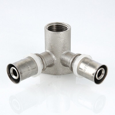 VTm.234.N.200420 Пресс-водорозетка проходная Valtec 20 мм х 1/2"  - Вид №10