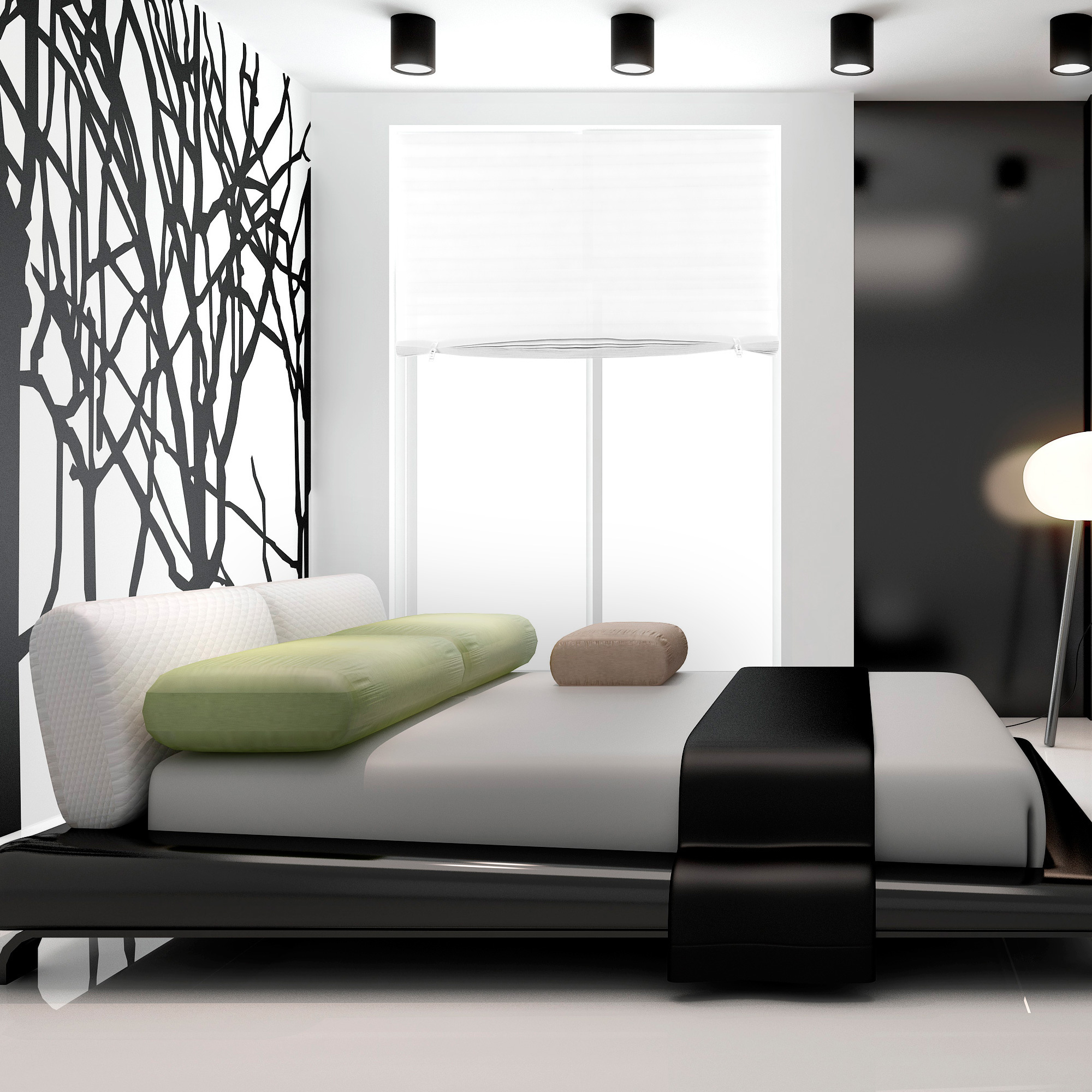 87557166 Жалюзи плиссе LY-PB01 90x190 см текстиль белые STLM-0074472 Santreyd  - Вид №6