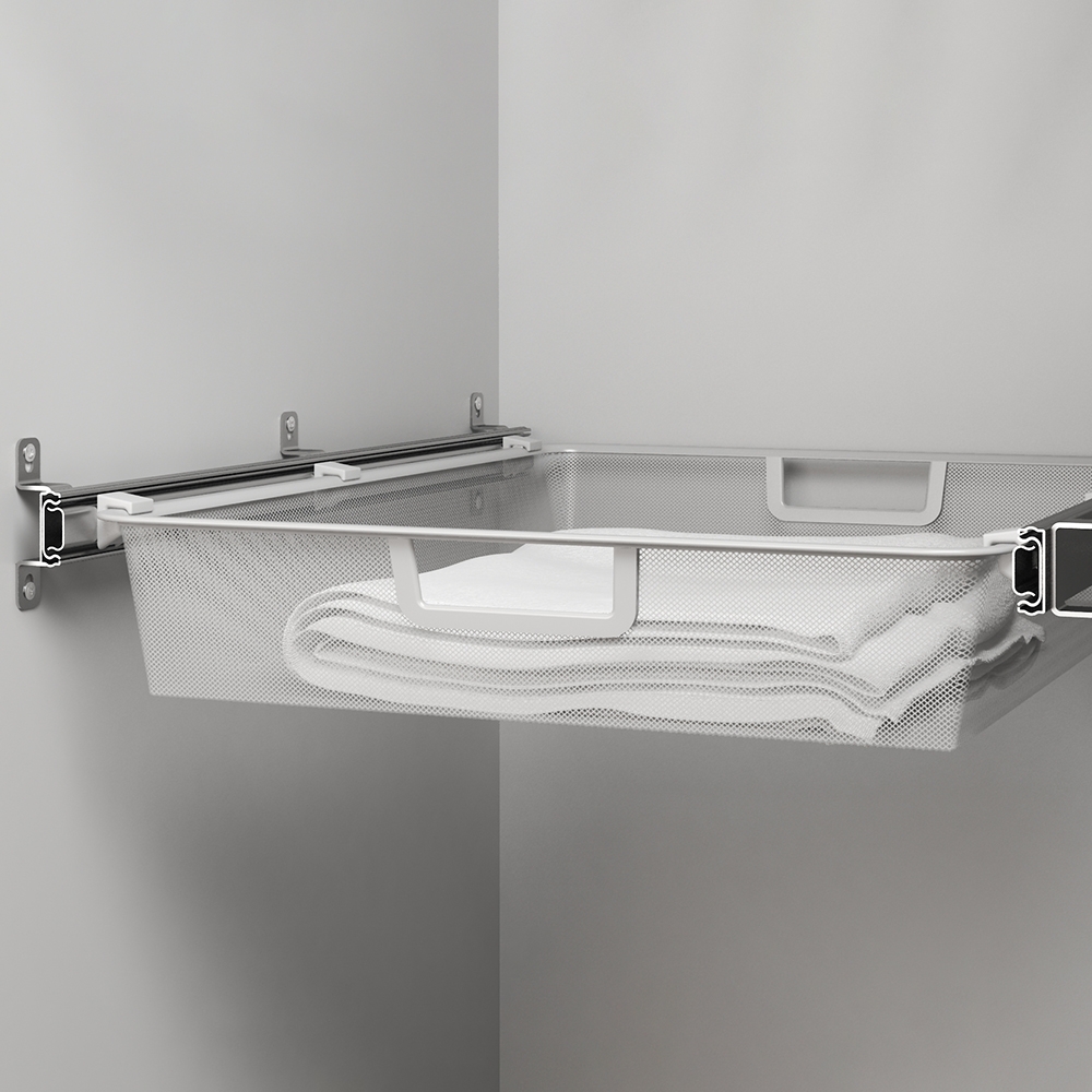 Мелкосеточная корзина , 393х555х85 мм, белый LJPS0596 Public Steel Россия  - Вид №3