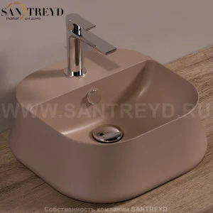 SH07MOKAMATT Накладная раковина на столешницу  квадратная Simas Sharp