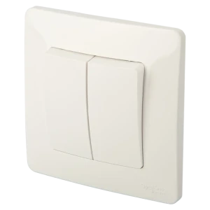 Выключатель встраиваемый Systeme Electric Blanca 2 клавиши 10 А цвет белый