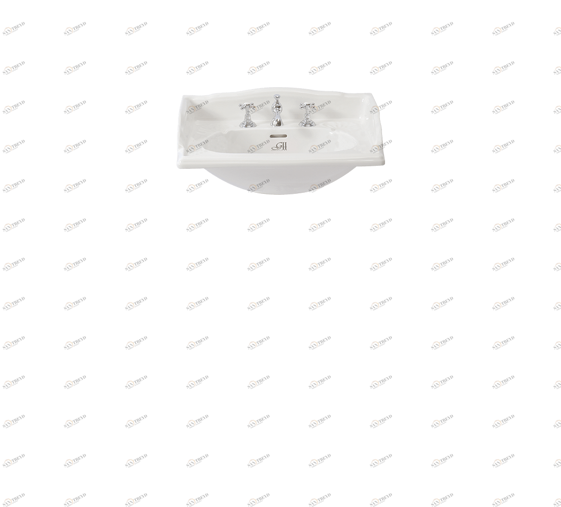 Gentry Home Таз большой белый Victorian White GH100344