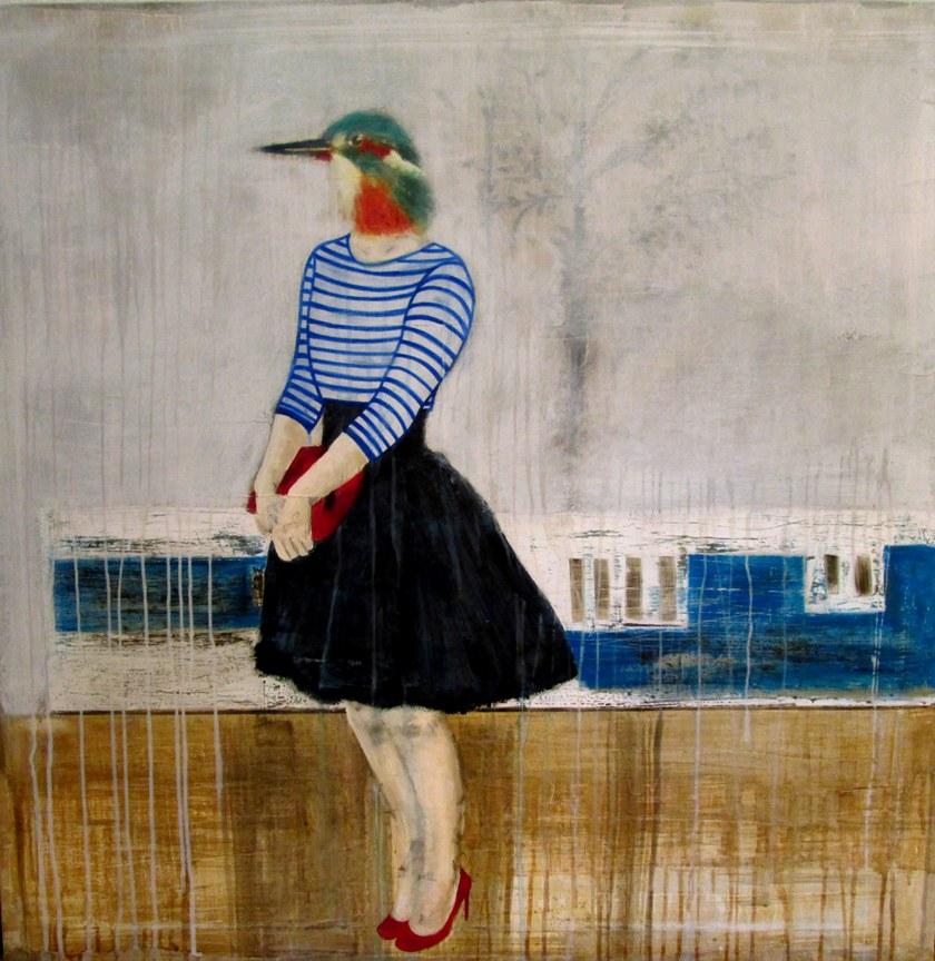 ICI ET LÀ Смешанная техника на холсте K. fabrizzi Kf18 - Вид №1