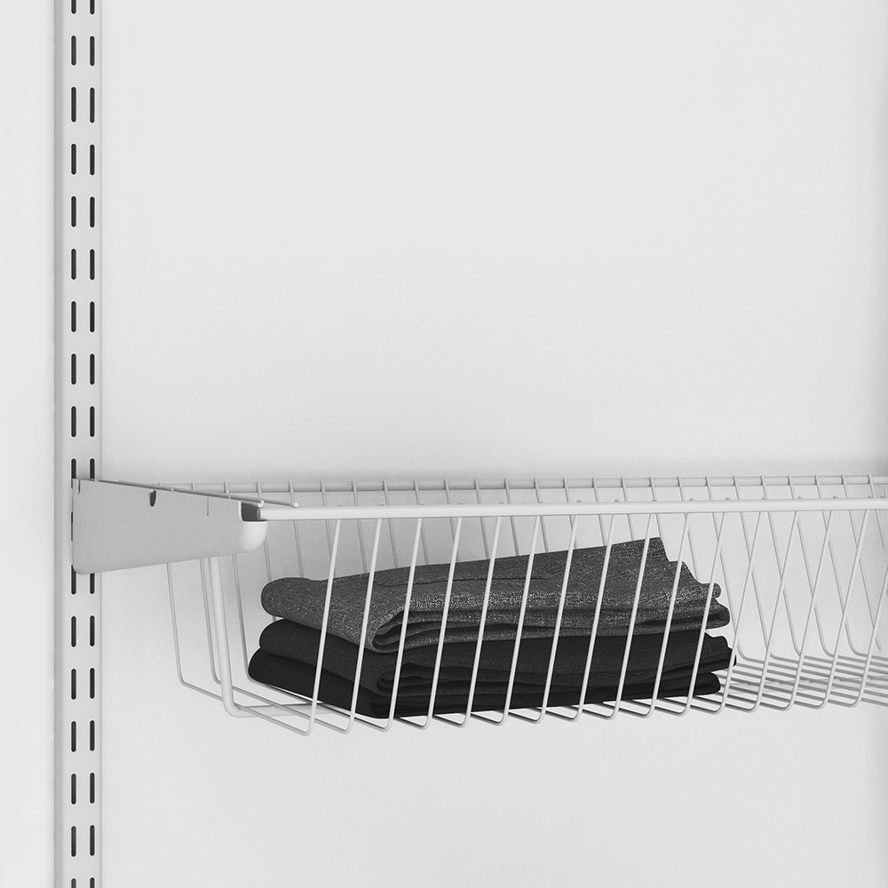 Полка-корзина , 603x306x118 мм, белый LJPS0373 Public Steel Россия  - Вид №2