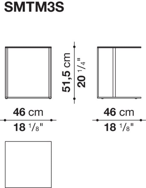 Круглый журнальный столик из зеркального стекла Maxalto Elios ARCH-00096813 - Вид №7
