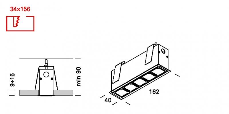 Lucifero's Многоточечный встраиваемый светодиодный светильник Leva sun-id-1449751 - Вид №10
