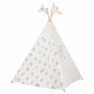 Вигвам для детей "Милые совята" VAMVIGVAM  281899 Белый;бежевый