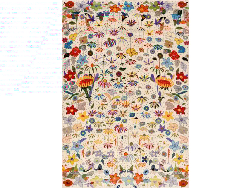 Прямоугольный шерстяной цветочный ковер Zollanvari Garden of Eden-Designer ARCH-00124730