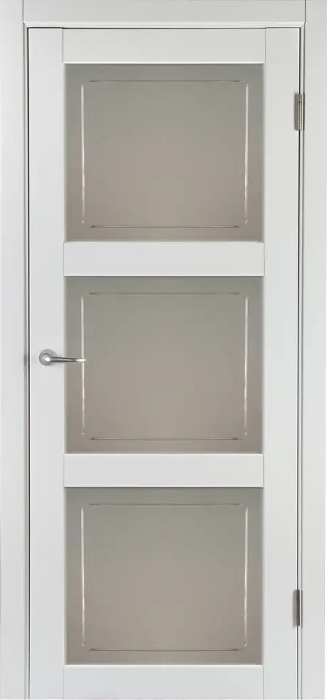 Межкомнатная дверь МАРИО РИОЛИ Адажио со стеклом 90×200 см белая 88287694