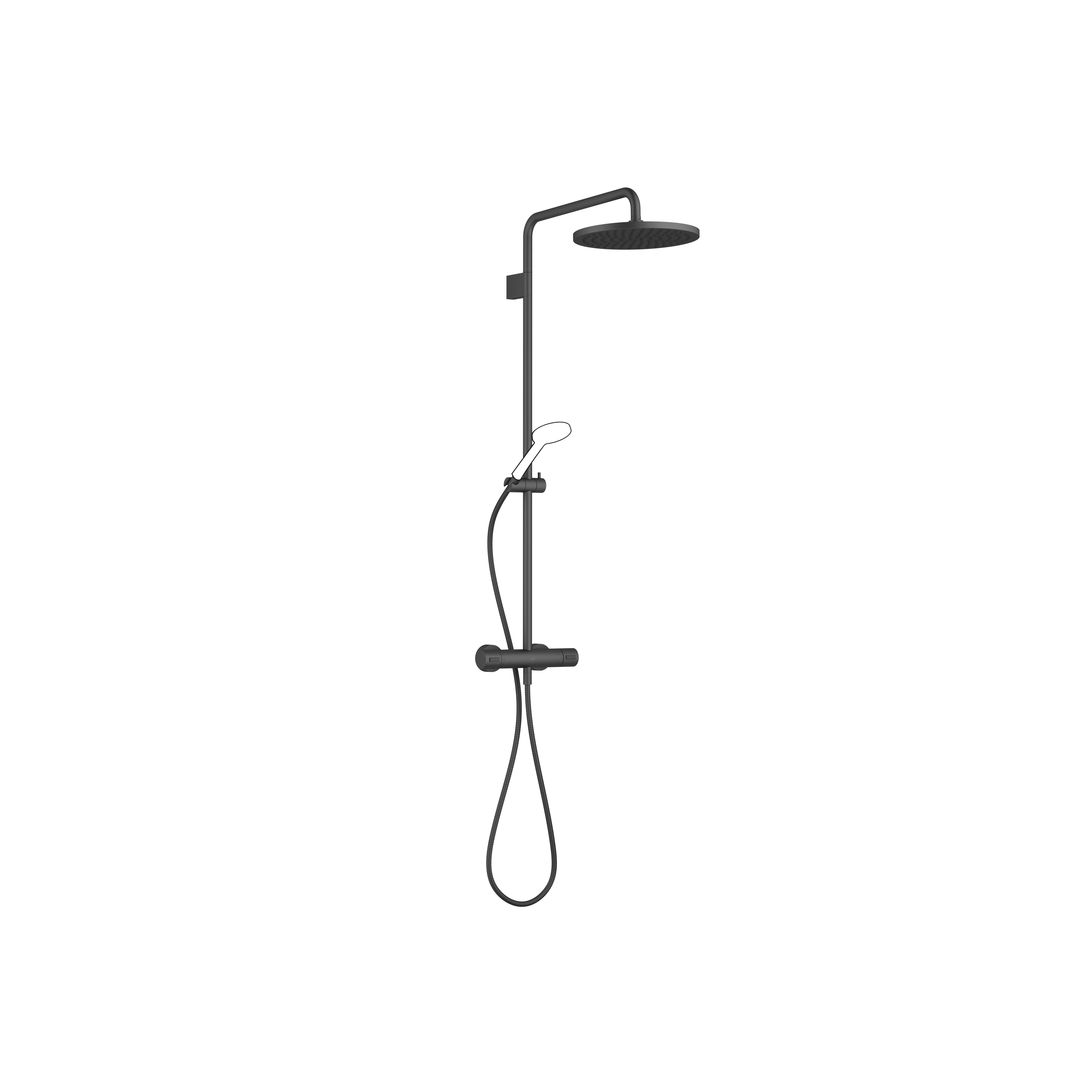 EDITION PRO Showerpipe с термостатом для душа и набором для ручного душа - матовый черный DornBracht 34461626-33