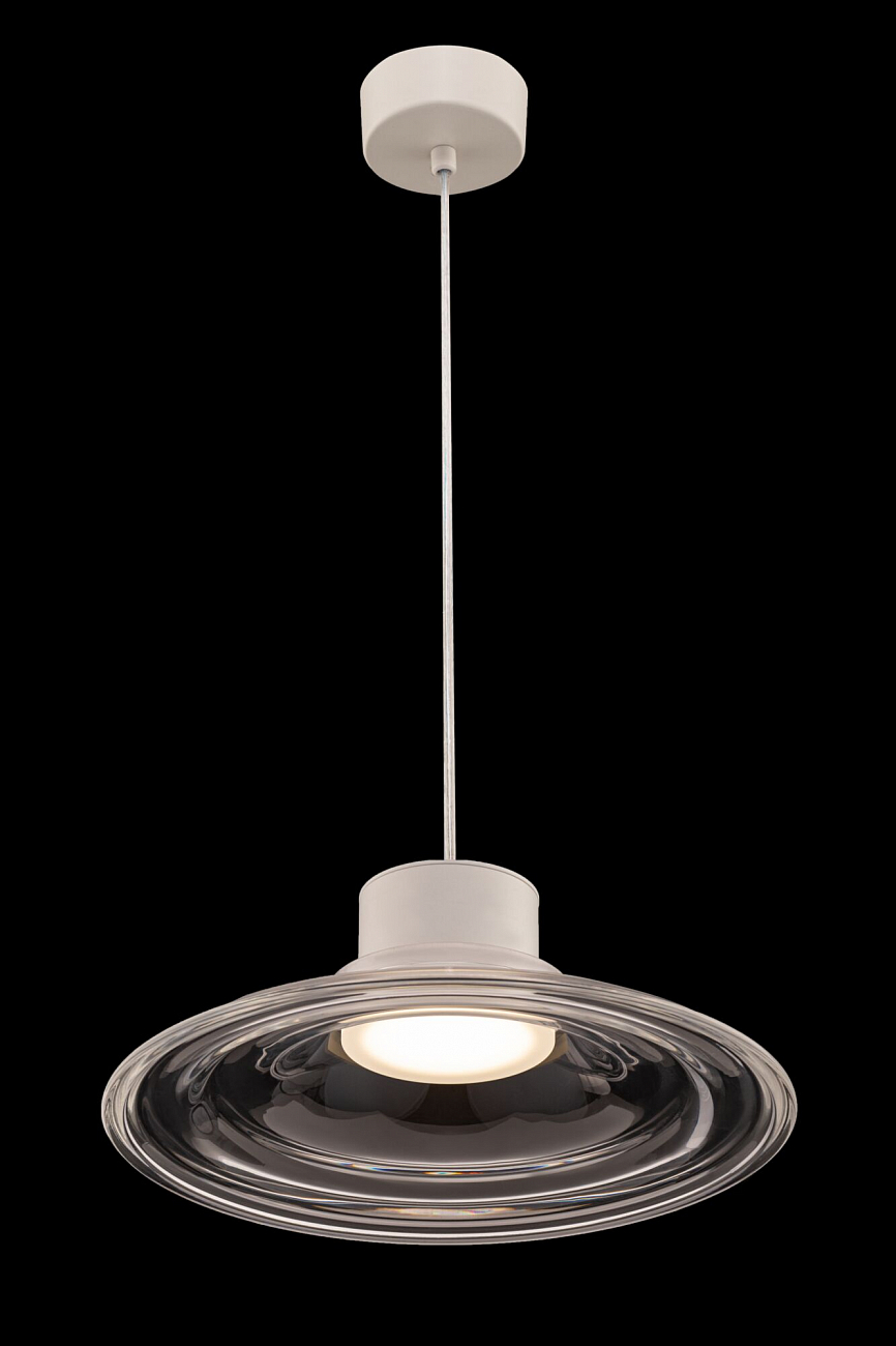 Светильник подвесной светодиодный со стеклянным плафоном белый Remous P066PL-L9W4K TECHNICAL PENDANT 00-3957069 Прозрачный  - Вид №5