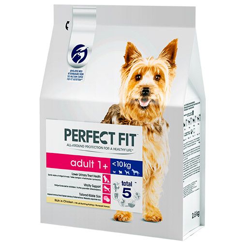 ПР0042248 Корм для собак для мелких и миниатюрных пород, курица сух. 2,6кг Perfect Fit 