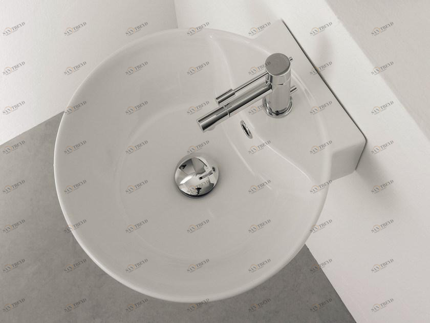 8009/r Накладная раковина на столешницу  овальная Scarabeo Ceramiche Thin-Line