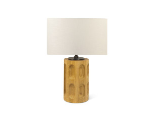 Дубовая настольная лампа