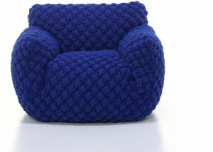 Gervasoni Кресло из ткани со съемным чехлом с подлокотниками Nuvola