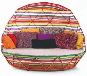 Moroso Грядка из плетеной технополимерной проволоки Tropicalia