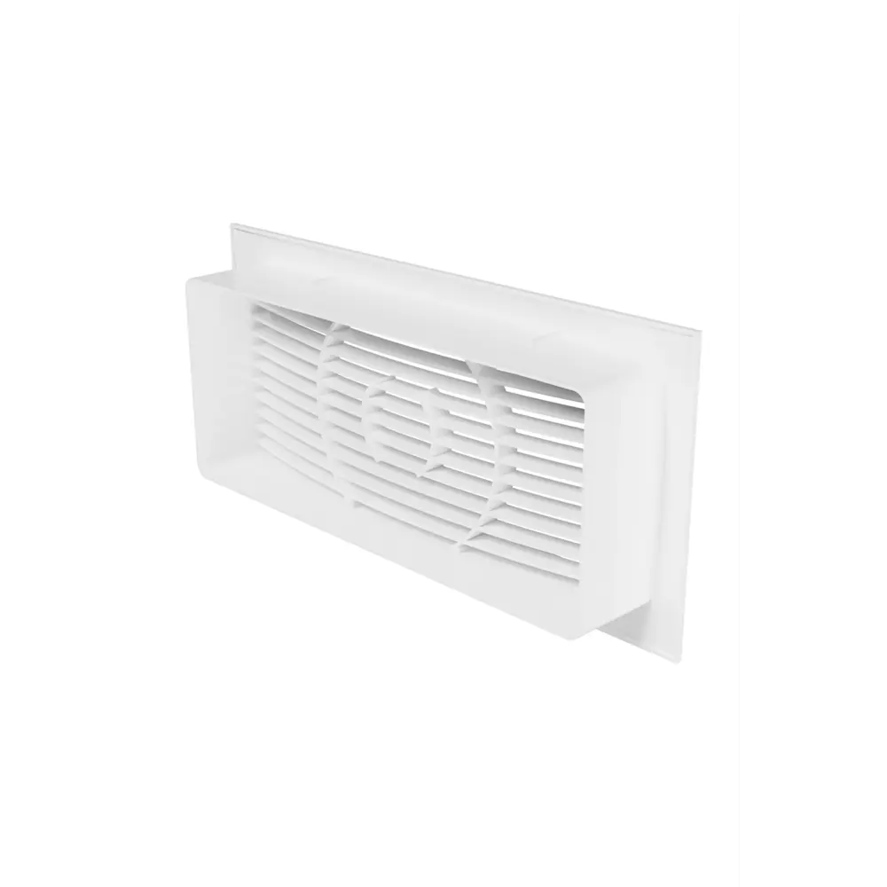 Вентиляционная решетка с фланцем ERA 220x90/250x120 мм пластик цвет белый STLM-2196353 - Вид №1