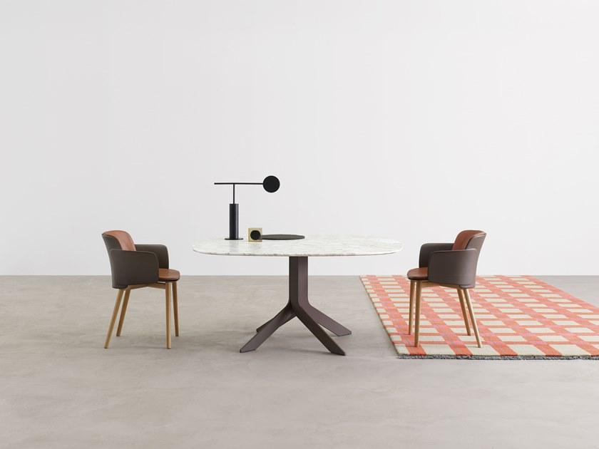 Desalto Квадратный мраморный стол с основанием 4 звезды sun-id-1394527 - Вид №2