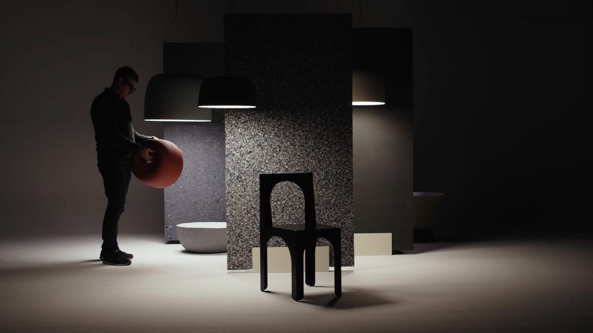 086477 Люстра 65.23 серая Marset Djembe  - Вид №3