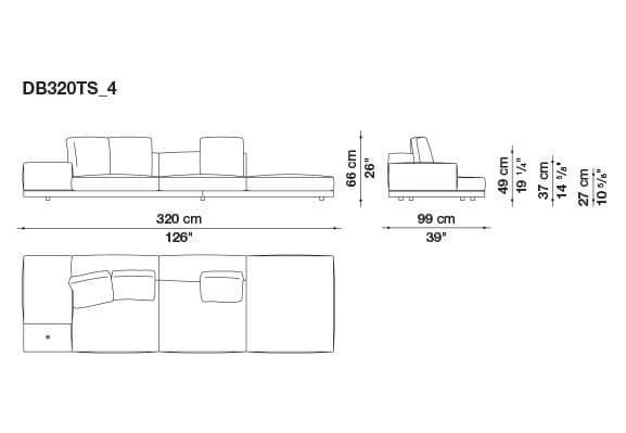 Кожаный диван B&B Italia док ARCH-00106863 - Вид №102