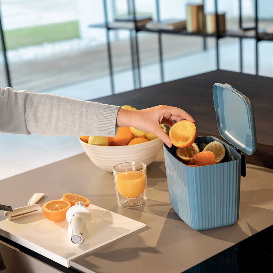 185700156 Контейнер для пищевых отходов bio wasty, молочно-белый Guzzini  - Вид №3