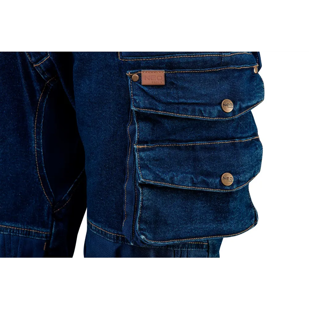 Брюки рабочие с усилением колена Neo Tools Denim синие размер XXXL рост 190-193 83303329 STLM-2103312  - Вид №4