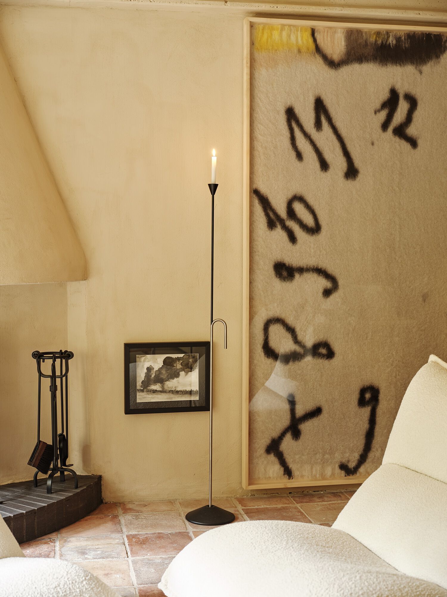 С порошковым покрытием стальной высокий напольный подсвечник BD Barcelona батон ARCH-00122052 - Вид №6