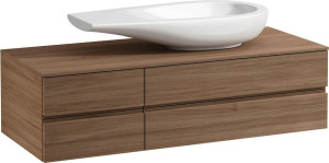 H4241620976311 Шкафчик под раковину, с вырезом справа, со скрытым сифоном и системой мягкого закрывания с 3 выдвижными ящиками LAUFEN PRO