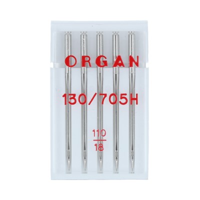 110 Иглы для быт. шв. машин универсальные 5 шт в пенале 5105 № ORGAN 