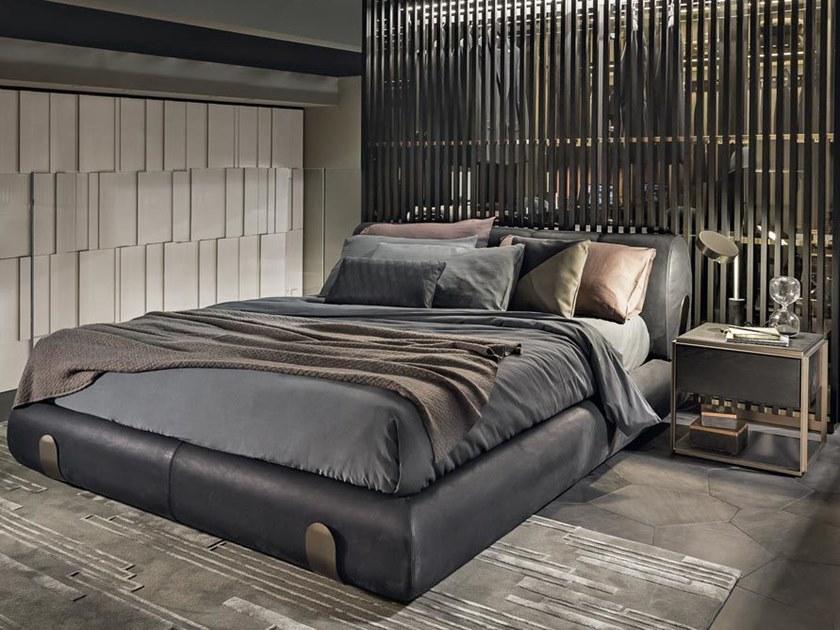 Shake Кровать двуспальная с обивкой кожей sun-id-1511052 - Вид №1