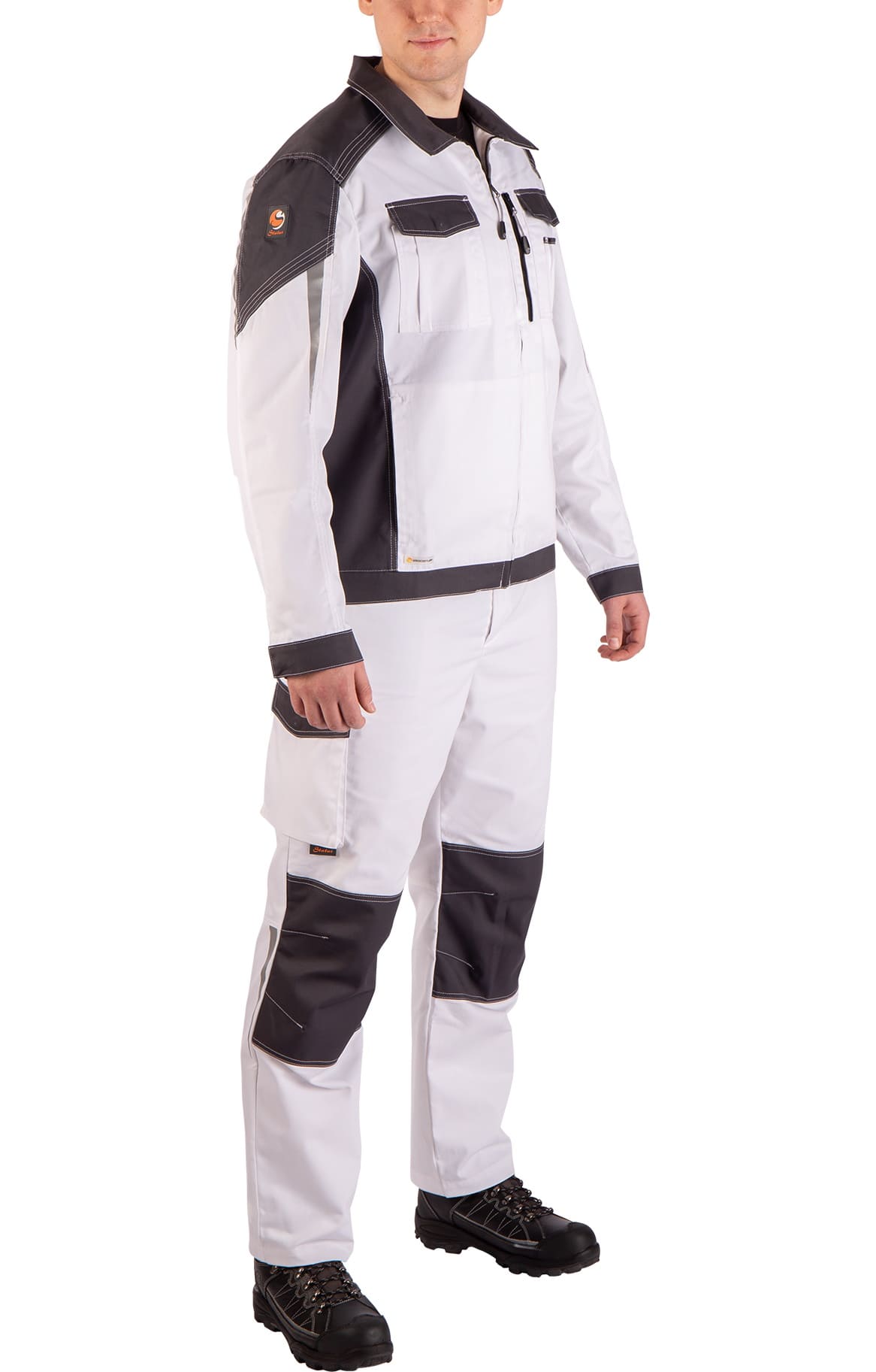 4974833 Костюм  NEW белый графит STATUS  Летняя спецодежда  размер 64-66/170-176  - Вид №19