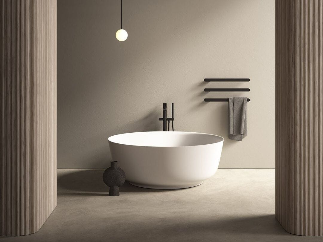 Круглая ванна в центре комнаты в Cristalplant® Antoniolupi ORION ARCH-00063723