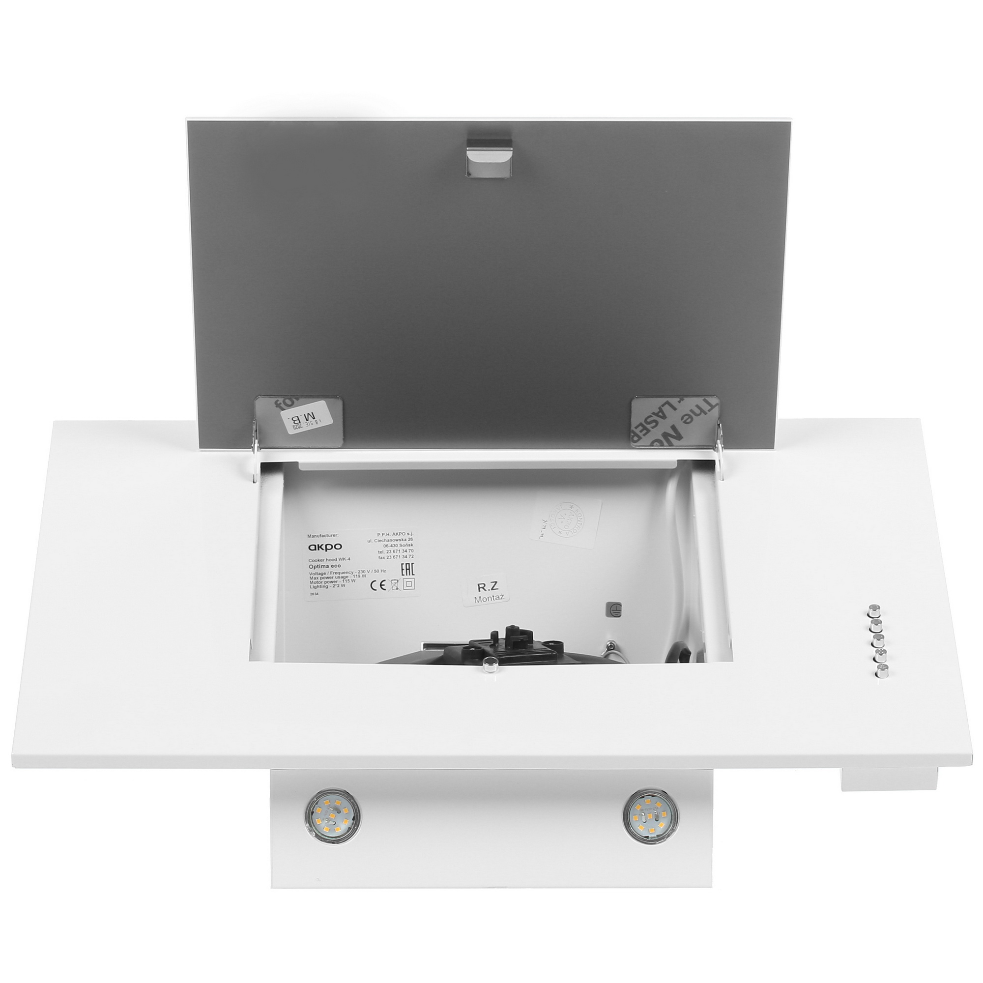 1217279 Вытяжка наклонная Akpo WK-4 Optima eco белый/белый STDN-0083939 - Вид №8