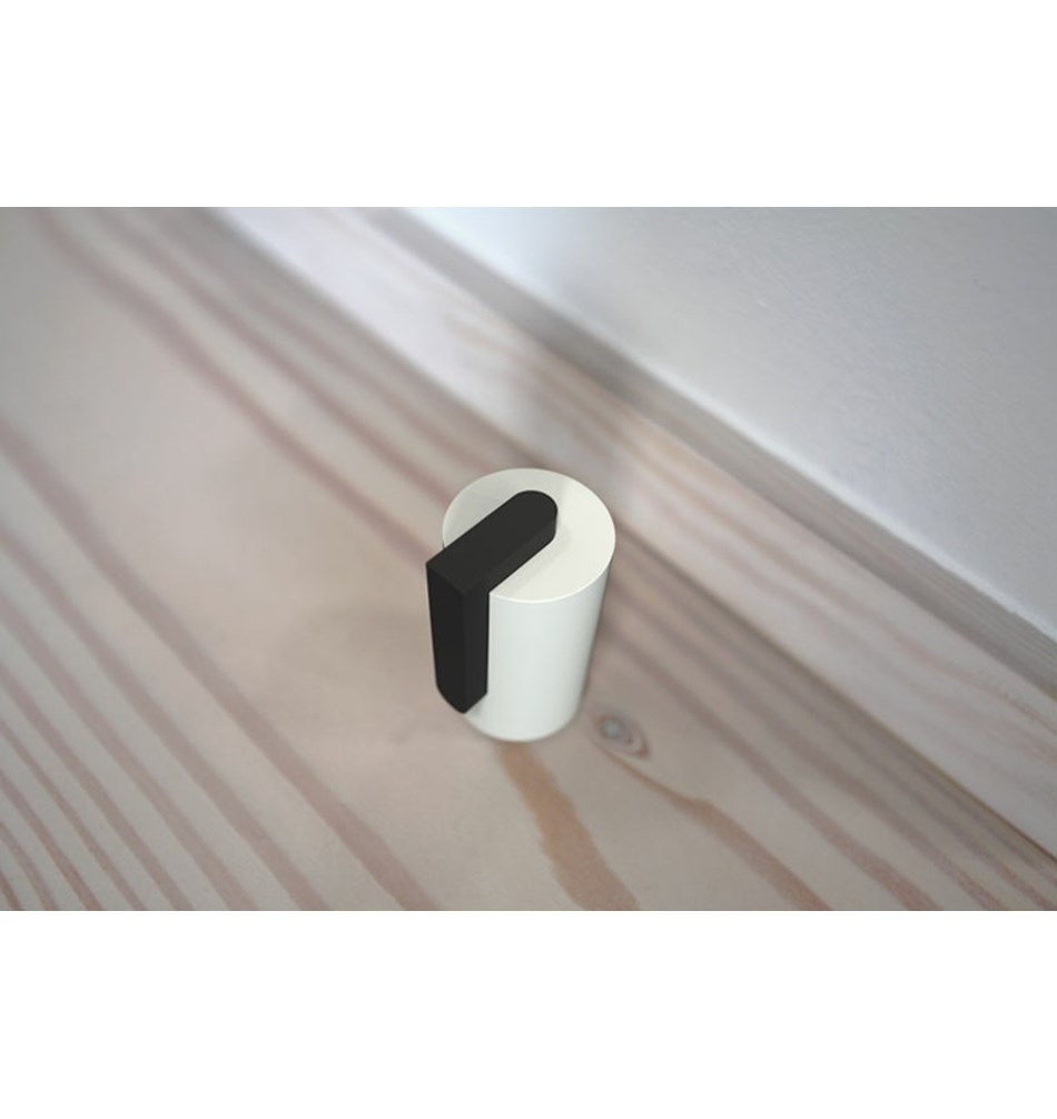 FROST Дверной упор 1, 55мм » белый / черный Нержавеющая сталь Белый N1931-W  - Вид №4