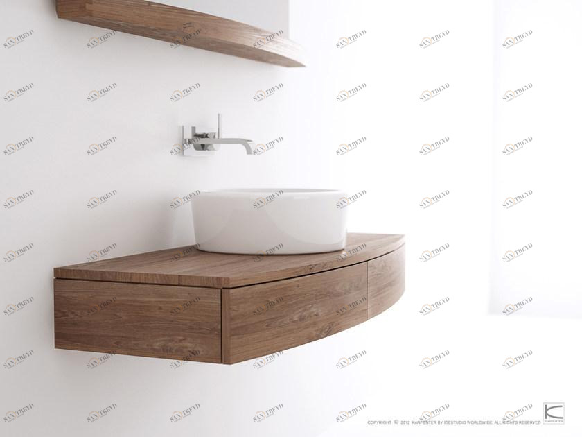 KARPENTER Тумба под умывальник из дерева подвесная одинарная Miles sun-id-1481794