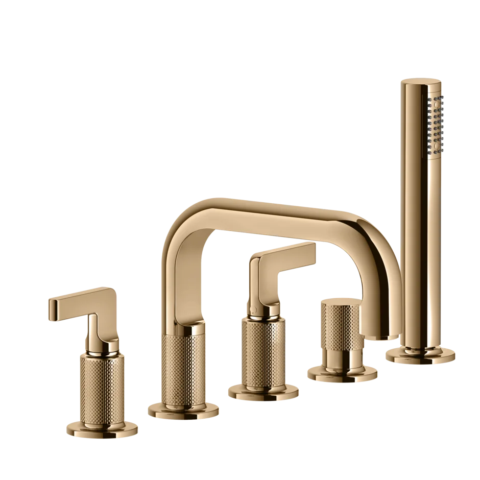 Смеситель для ванны 58040 735 Gessi Inciso ТЕПЛАЯ БРОНЗА PVD 58040735