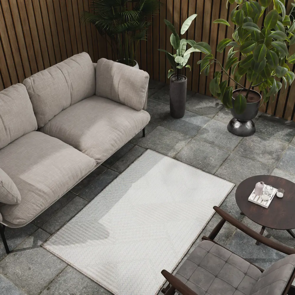 Циновка Дели 80x120 см полипропилен 84216_53311 цвет бирюзовый ROYALTAFT STLM-2080217