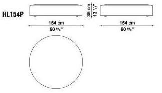 B&B Italia Круглый кожаный пуф Harry sun-id-1412572 - Вид №2