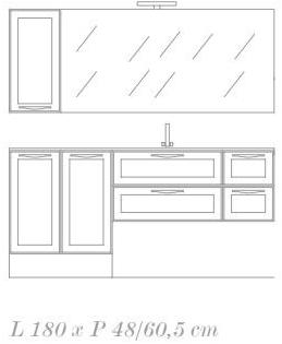 Ideagroup Полная мебель для ванных комнат из дерева Dressy sun-id-1427084 - Вид №1