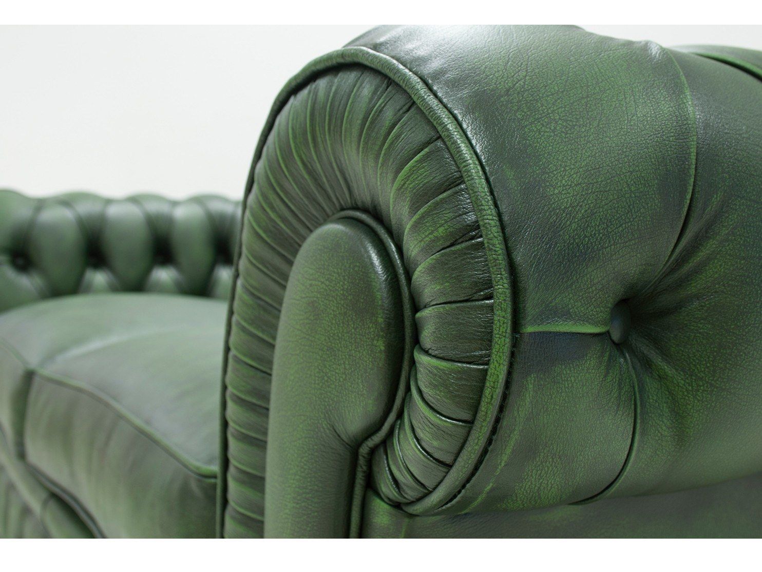 2-местный кожаный капитонный диван CREARTE COLLECTIONS Chesterfield Classic Origins ARCH-00042266 - Вид №13